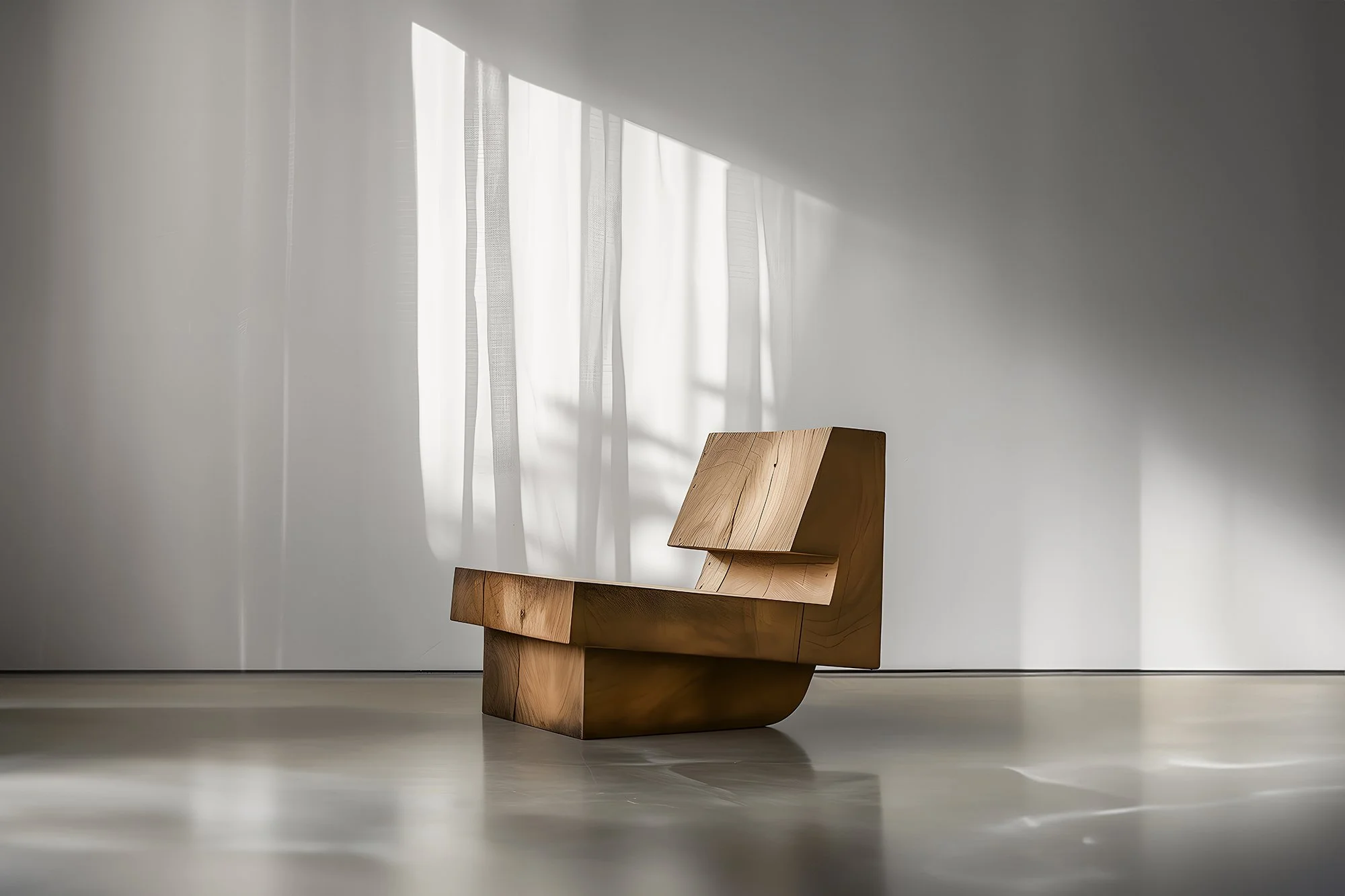 Muted by NONO No12 Sturdy Wooden Chair Modernist Flair — NONO